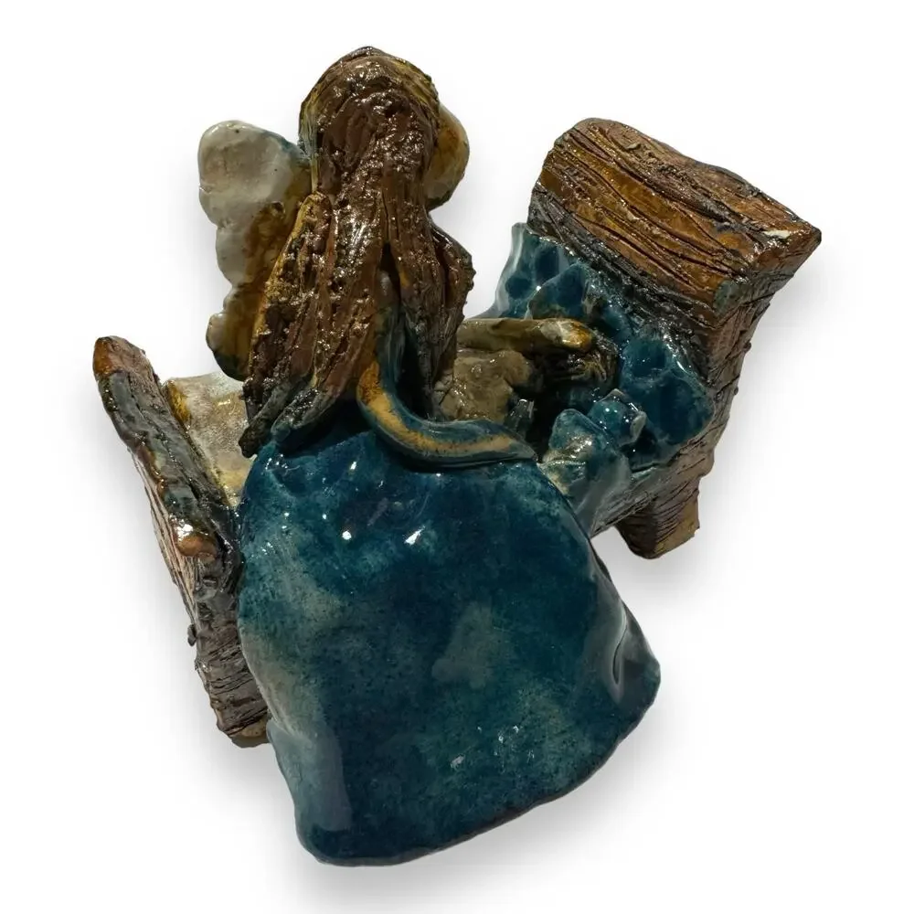 Guardian Angel Ceramic Figurine Statue RLP